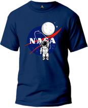 Camiseta Adulto Nasa Astronauta Masculina Tecido Premium 100% Algodão Manga Curta Fresquinha