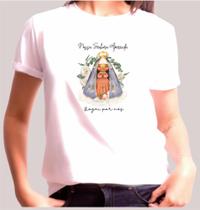Camiseta Adulto Nossa Senhora Aparecida Rogai Por Nós - Est.8 ZLprint