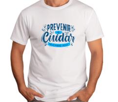 Camiseta Adulto NOVEMBRO AZUL Prevenir é Cuidar Est.3 - ZLprint