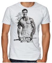 Camiseta Adulto Ou Infantil Arnold Work Hard Croos Fit Academia Maromba
