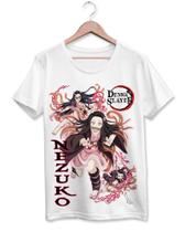Camiseta Adulto ou Infantil Demon Slayer Tanjiro Nezuko