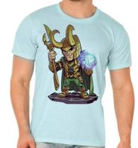 Camiseta Adulto Ou Infantil Loki Vilao Vingadores E Thor