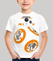 Camiseta Adulto ou Infantil Star Wars R2d2 e Bb-8 Droides