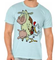 Camiseta Adulto Ou Infantil Vaca Eo Frango Desenho Cartoon Camiseta Adulto Ou Infantil Vaca Eo Frango Desenho Cartoon