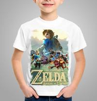 Camiseta adulto ou infantil Zelda Breath of The Wild