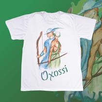 Camiseta Adulto - Oxóssi aquarela sem mancha