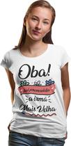 Camiseta Adulto Promovida A Irmã Mais Velha Branca - Del France