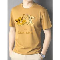 Camiseta Adulto Rei Leao Unissex 100% Algodão