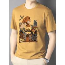 Camiseta Adulto Rei Leao Unissex 100% Algodão