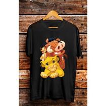 Camiseta Adulto Rei Leao Unissex 100% Algodão