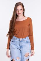 Camiseta Adulto Térmico Feminino UV50+ Caramelo
