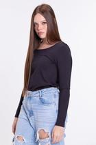 Camiseta Adulto Térmico Feminino UV50+ Preto