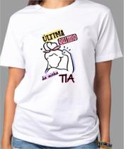 Camiseta Adulto Ultima Quimio da Minha TIA Est. Mulher Forte - Quimioterapia Zlprint Camiseta Adulto Ultima Quimio da Minha TIA Est. Mulher Forte - Quimioterapia Zlprint