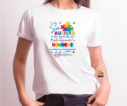 Camiseta Adulto Unissex Autista é ser igual de um jeito Diferente - Autismo Est. 5.6 Zlprint