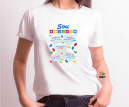 Camiseta Adulto Unissex Sou Autista - Autismo Est. 5.1 Zlprint