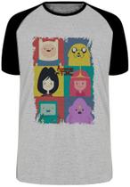 Camiseta Adventure Time moldura Blusa Plus Size extra grande adulto ou infantil
