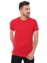Camiseta Aeropostale Masculina Embroidered Logo A87 Vermelha Camiseta Aeropostale Masculina Embroidered Logo A87 Vermelha