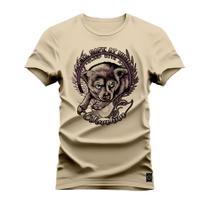 Camiseta Agodão T-Shirt Unissex Premium Macia Estampada Feel Safe