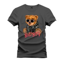 Camiseta Agodão T-Shirt Unissex Premium Macia Estampada Urso Snorcs