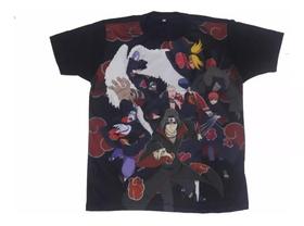 Camiseta Akatsuki Blusa Adulto Unissex Anime Naruto Personagens A199 BM