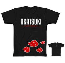 Camiseta Akatsuki Nuvens Preta Licenciada