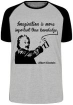 Camiseta Albert Einstein gênio física imagination Blusa Plus Size extra grande adulto ou infantil