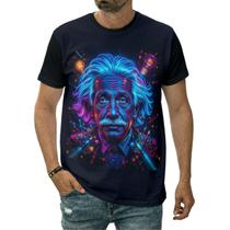 Camiseta Albert Einstein Inteligência Ciência Inspiração
