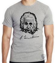 Camiseta Albert Einstein rosto Blusa criança infantil juvenil adulto camisa tamanhos