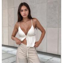 Camiseta Alcinha Cropped Feminina Batinha Verão 2025 Bata Elegante Viscolycra Premium Moda Praia e A