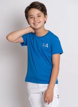 Camiseta Aleatory Estampada Infantil Silver One Azul