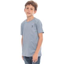 Camiseta Aleatory Infantil Básica New Azul Claro Mescla
