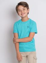 Camiseta Aleatory Infantil Básica New Azul Piscina