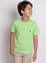 Camiseta Aleatory Infantil Básica New Verde Limão