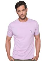 Camiseta Aleatory Masculina Navy Icon Lilás