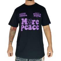 Camiseta Alfa More Peace Preto