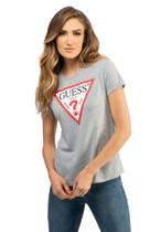 Camiseta Alg Orgânico Triangulo Trad Guess Cinza