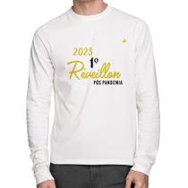 Camiseta Algodão 2023 1º Réveillon Pós Pandemia Manga Longa - Foca na Moda