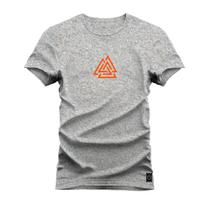 Camiseta Algodão 30.1 Estampa Dtf Triangle