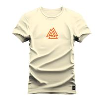 Camiseta Algodão 30.1 Estampa Dtf Triangle