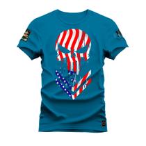 Camiseta Algodão 30.1 Premium Estampada American Star