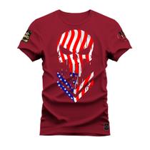 Camiseta Algodão 30.1 Premium Estampada American Star