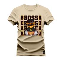 Camiseta Algodão 30.1 Premium Estampada Boss Chave