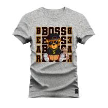 Camiseta Algodão 30.1 Premium Estampada Boss Chave