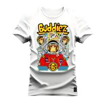 Camiseta Algodão 30.1 Premium Estampada Buddiez