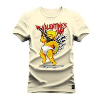 Camiseta Algodão 30.1 Premium Estampada Day Valentte