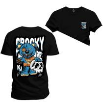 Camiseta Algodão 30.1 Premium Estampada Grooky Frente Costas