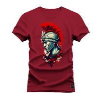 Camiseta Algodão 30.1 Premium Estampada Medieval Guerra