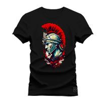 Camiseta Algodão 30.1 Premium Estampada Medieval Guerra