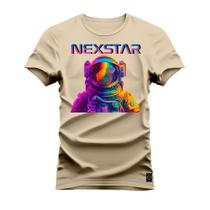 Camiseta Algodão 30.1 Premium Estampada Nexstar Plan Foguete