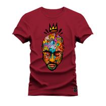 Camiseta Algodão 30.1 Premium Estampada Rapper Shakur King